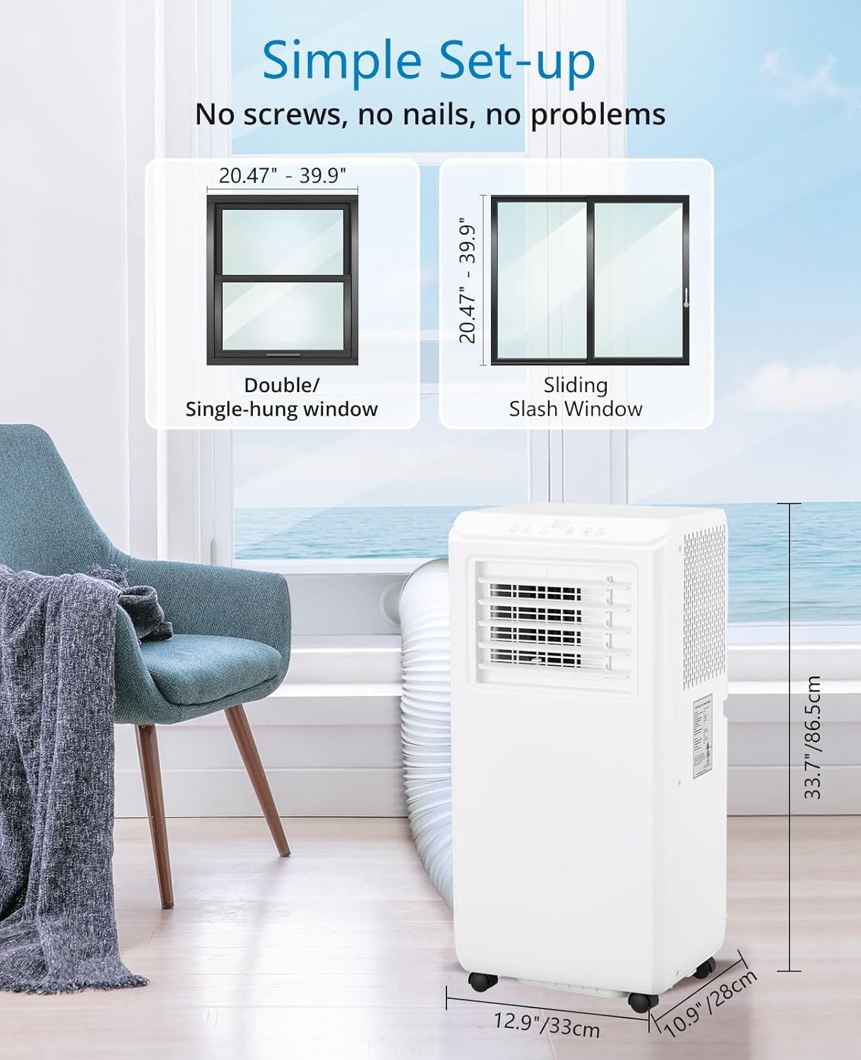 Portable Air Conditioner 10000 BTU with Remote Control V931