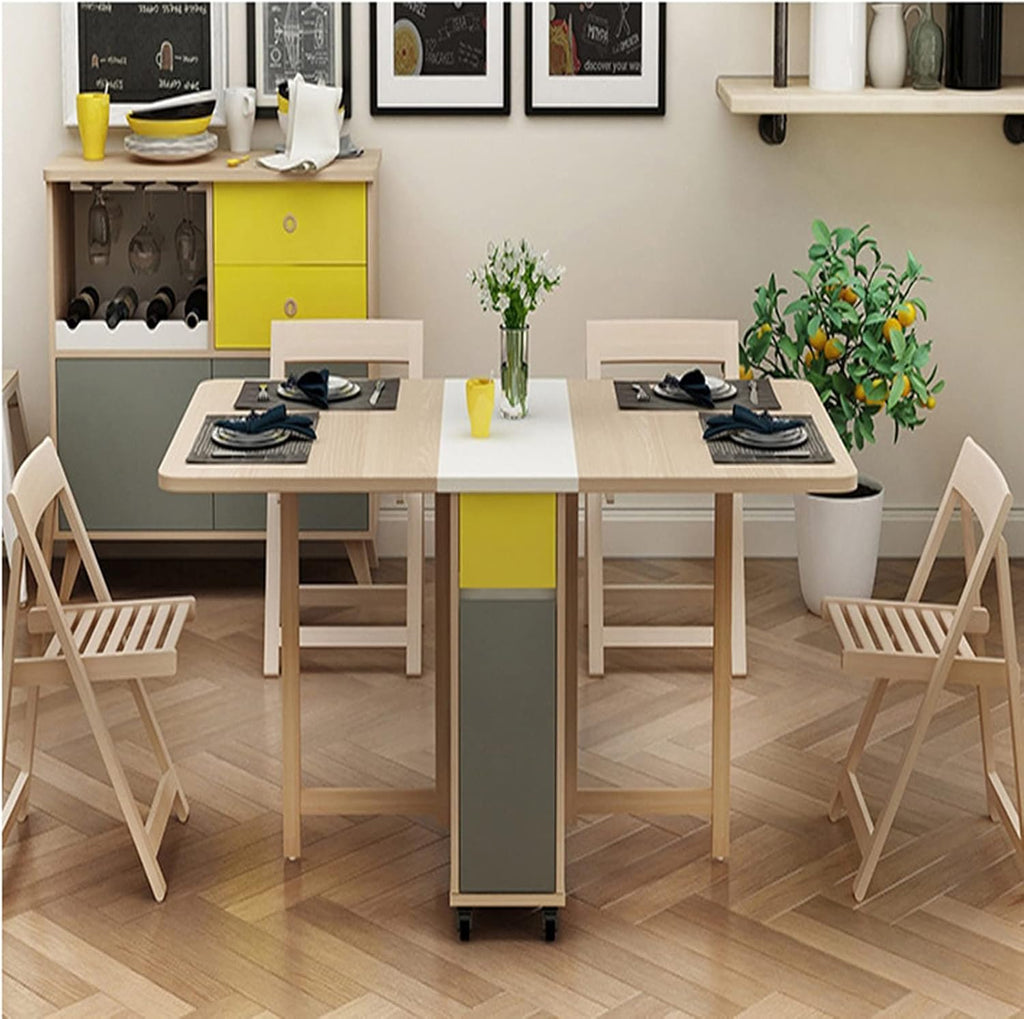 Solid Wood Extendable Drop Leaf Dining Table (1.2m) R62337