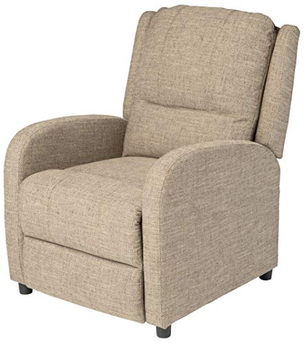 Pushback Recliner, 27.5" W x 37" D x 36.5" H, PolyHyde Upholstery U87733