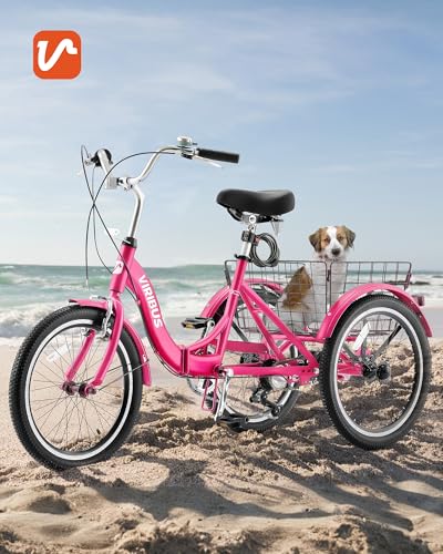 20 inch 7 Speed Folding Adult Tricycle with Dual Chain N41601