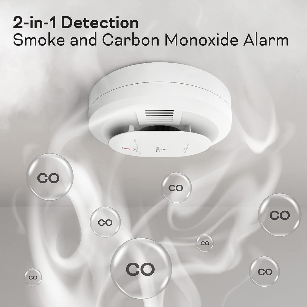 2 Pack Smoke Carbon Monoxide Fire Detectors K655