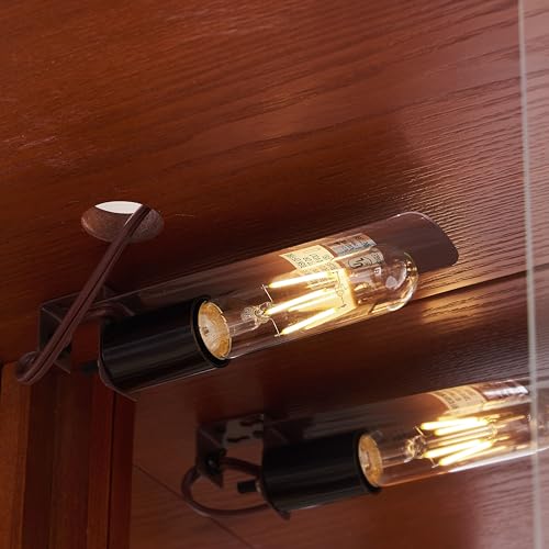 Corner China Cabinet with Glass Doors and Tempered Adjustable Glass Shelves T8907