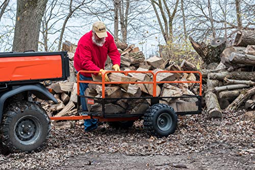 Orange Black Steel Dump Cart X808