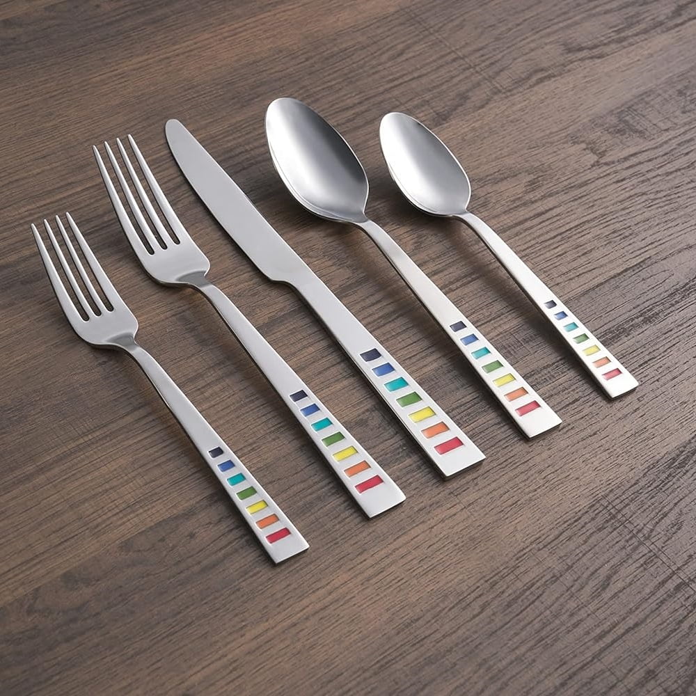 20pc Stainless Steel Flatware Set Y896