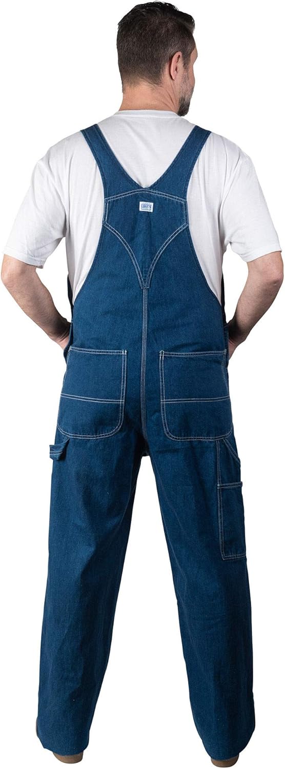 Relaxed Washed Denim Bib Overalls H810
