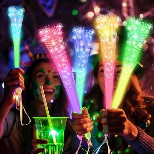 24 PCS Glow Fiber Optic Wands J871201
