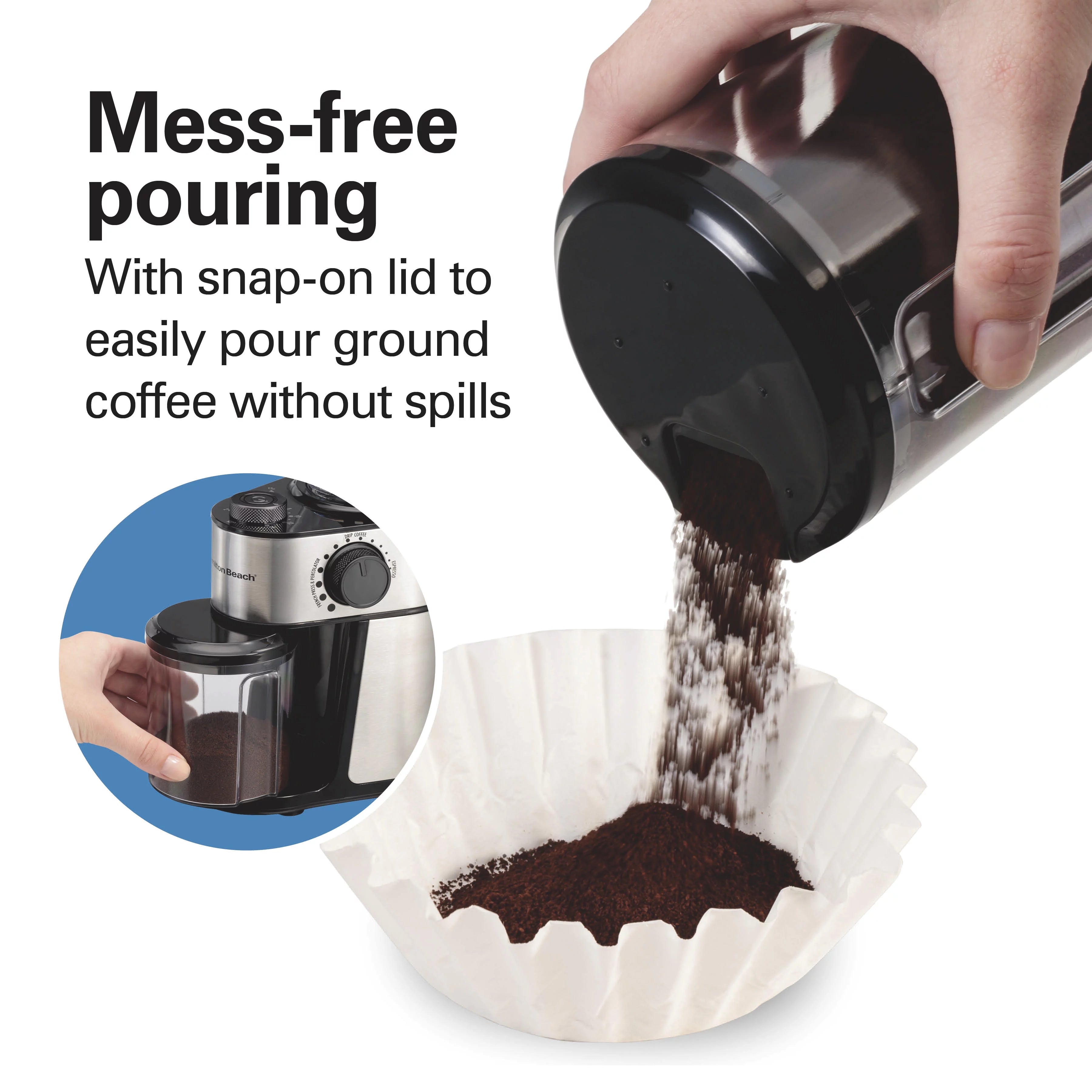 18 Grind Settings Stainless Steel Coffee Grinder A9815