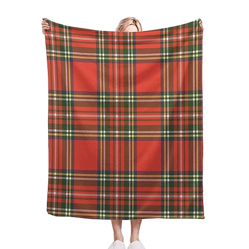 Reversible Fluffy Plush Fleece Blanket 60x80 Inches O5598