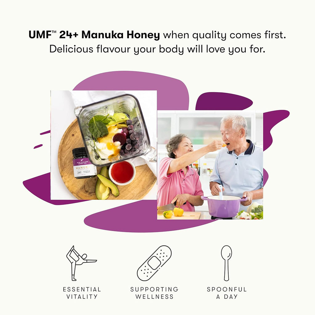 Raw Manuka Honey UMF 26+ MGO 1282+ 8.8 oz & UMF 24+ MGO 1122+ 8.8 oz G199566
