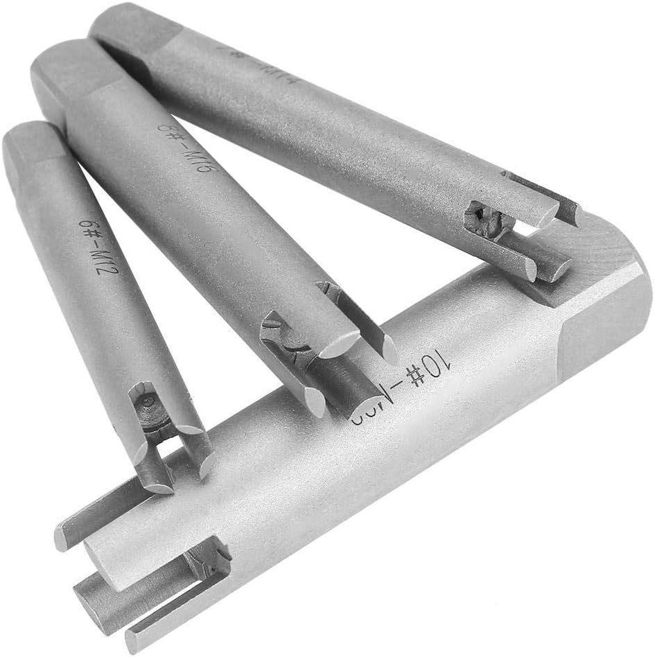 10Pcs High-Speed Steel Screw Tap Extractor Set O410