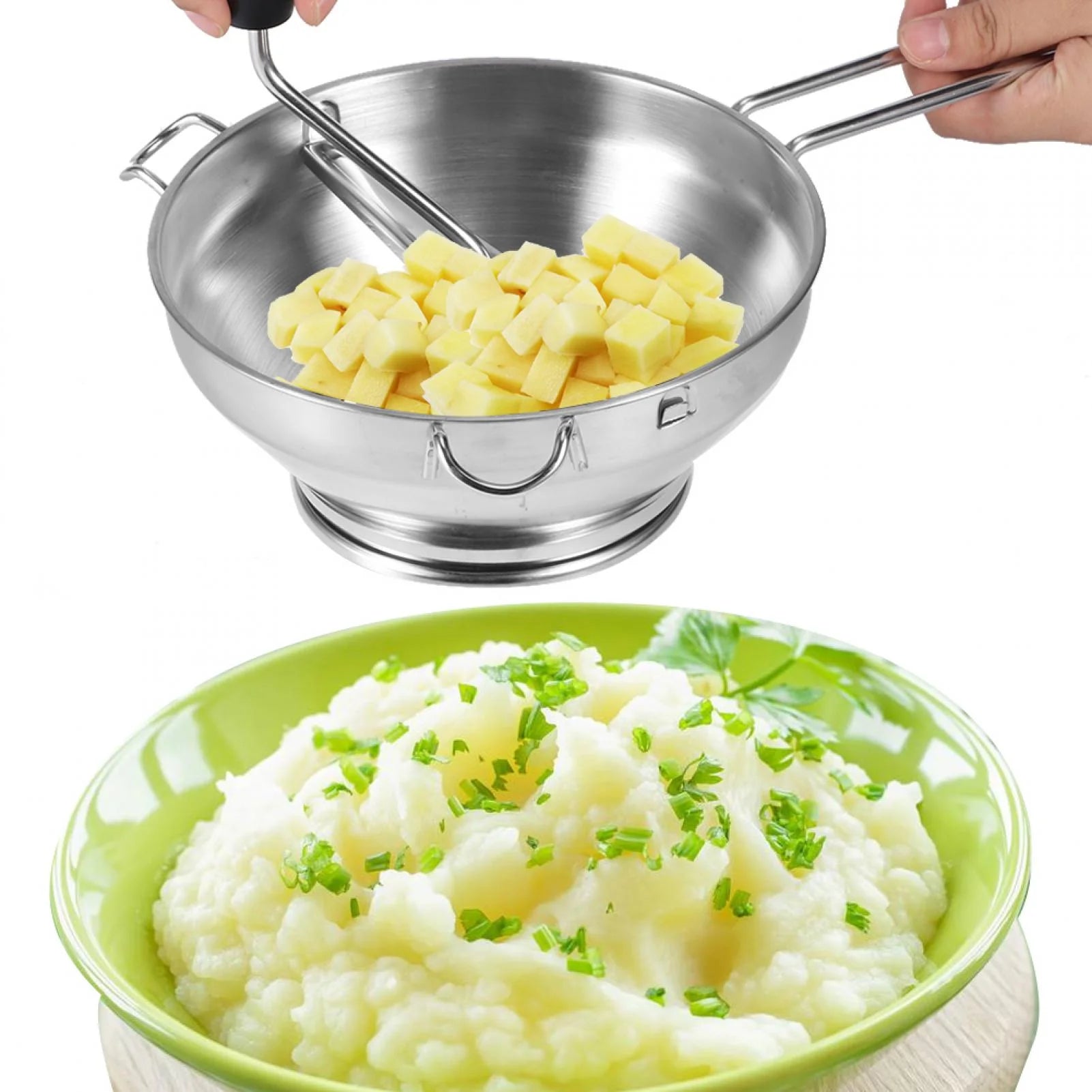 Multifunctional Manual Stainless Steel Food Mixer Y290