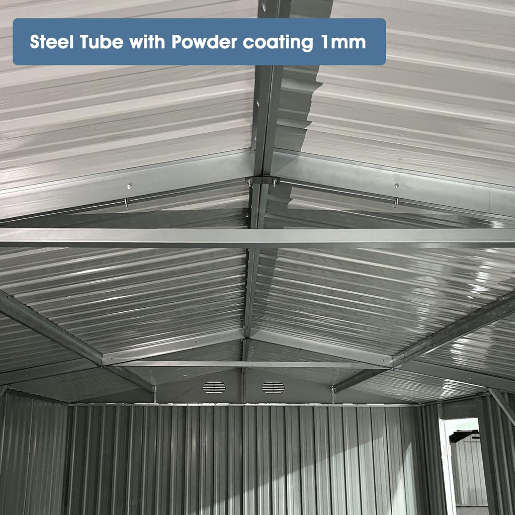 Heavy-Duty Metal Garage Shed 20'x10' U894