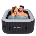 Black Inflatable Hot Tub 2-3 Person with Cover L60886