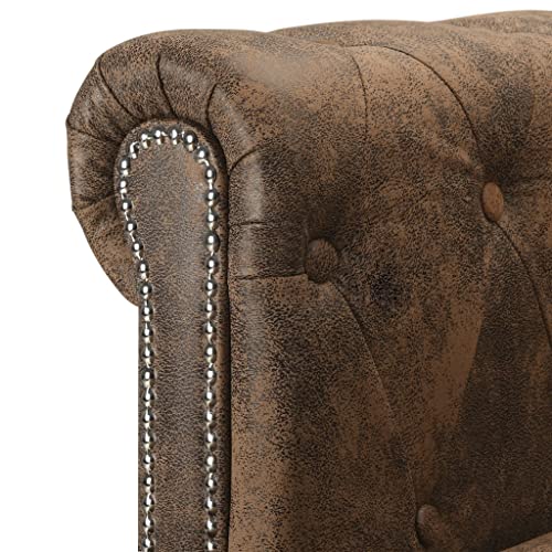 Brown L-shaped Sectional Sofa M801