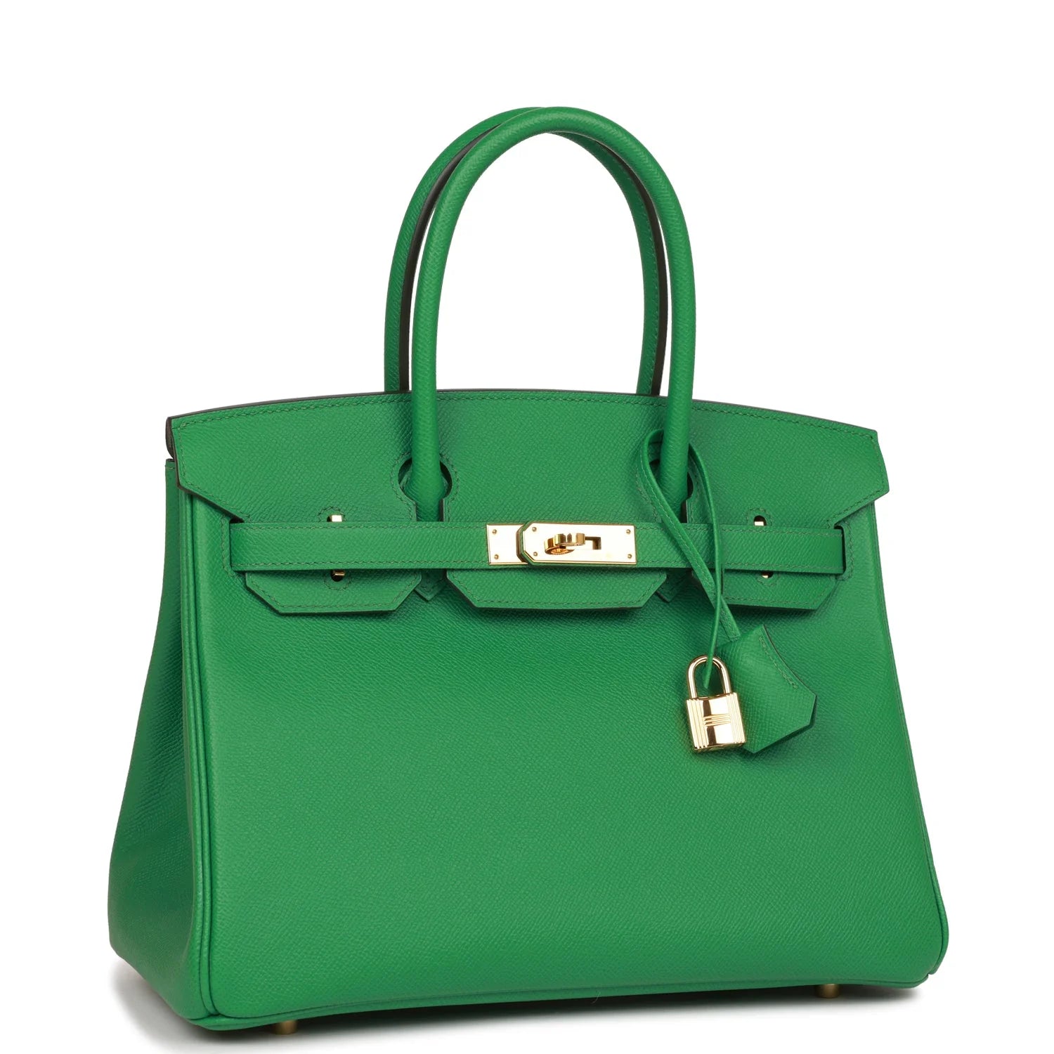 Pre-owned Birkin 30 Cactus Epsom Gold Hardware J609