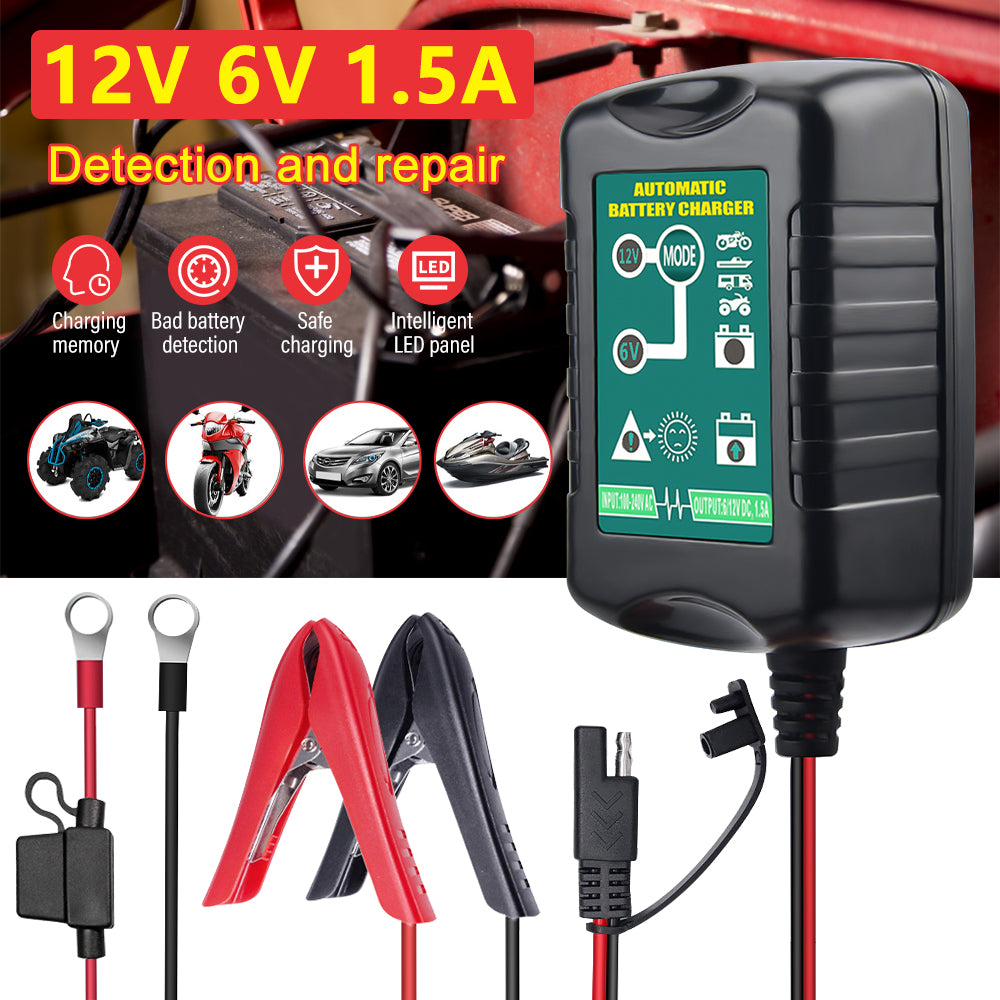 6V 12V Automatic Battery Charger Maintainer H9533