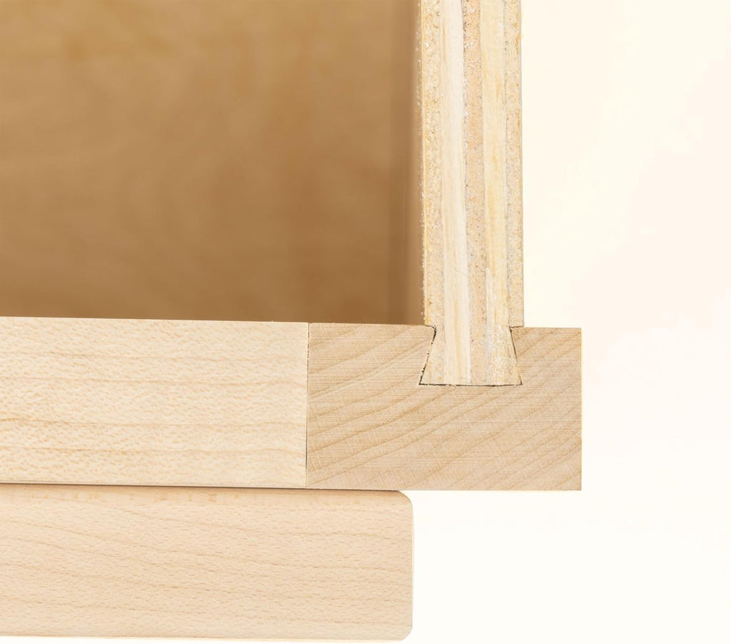 Raw Maple 24" D x 36" W x 12" H Shaker Style Hardwood Wall Kitchen Cabinets E613