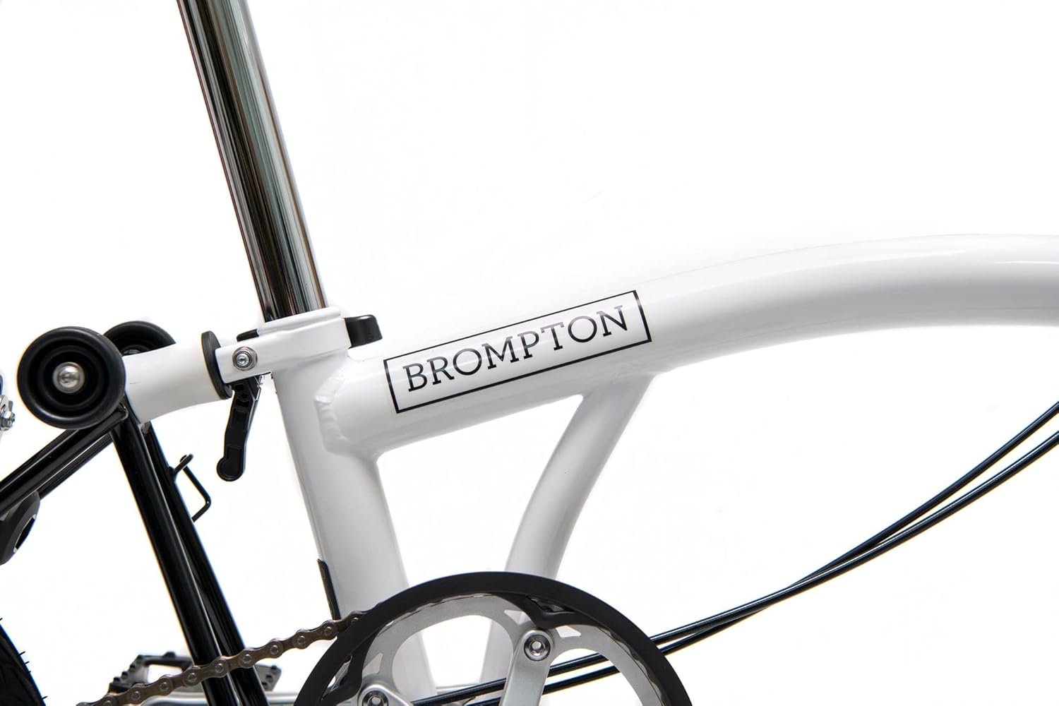 White 3 Speed Folding Bike N40673
