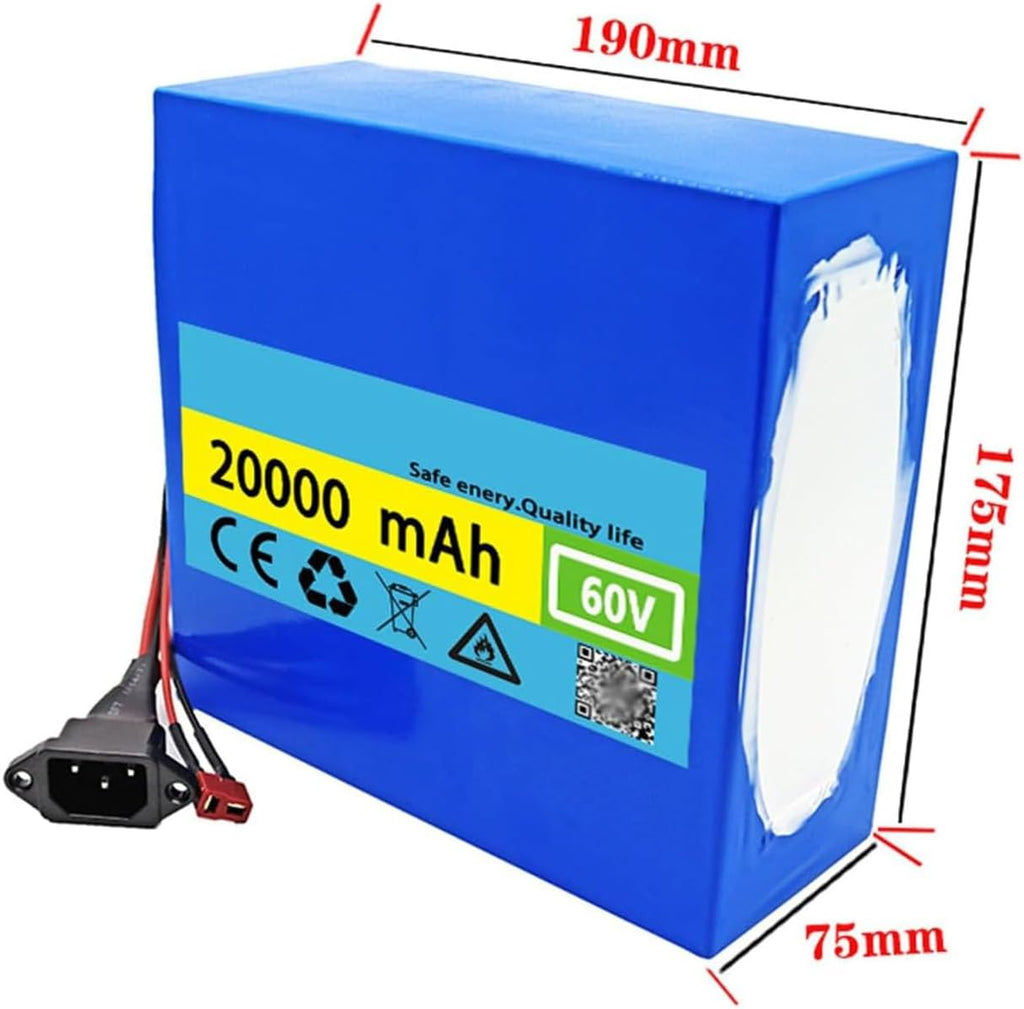 60V 20Ah Lithium-Ion Battery Pack for Electric Bicycle Scooter O9972
