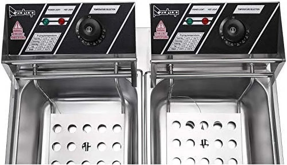12L Electric Dual Deep Fryer P770