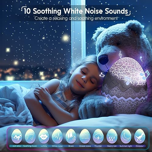Star Projector with Bluetooth Speaker and White Noise O874