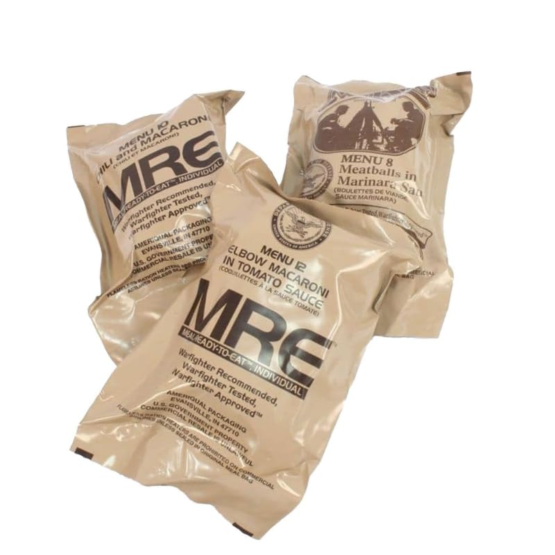3 Pack 1250 Cal MRE Meals M51223