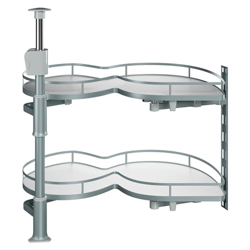 2 Tier Swing Tray Blind Corner Cabinet Organizer Z848