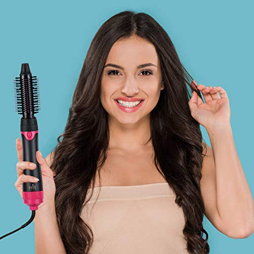 3 in 1 Ceramic Negative Ion Hair Dryer Brush with 3 Brush Heads B5289
