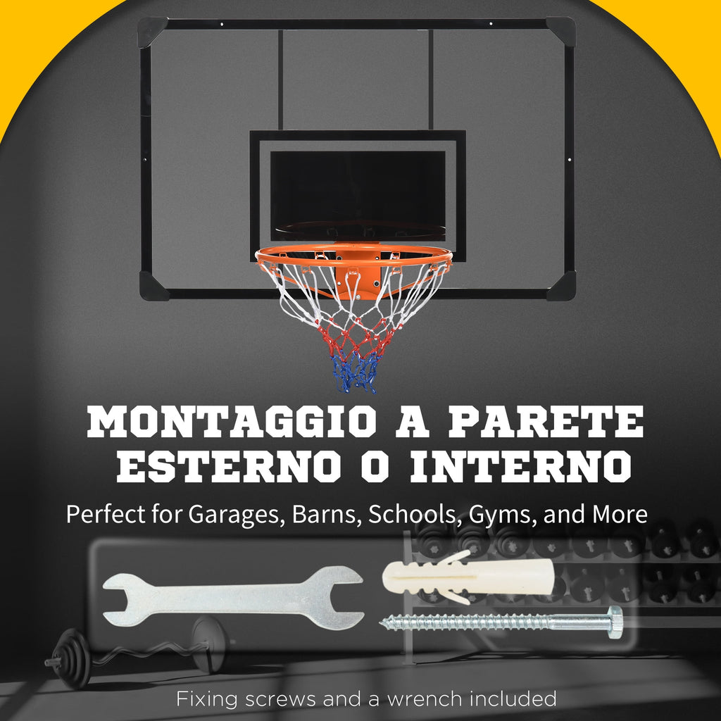 Wall Mounted Basketball Hoop with Shatter Proof Backboard G550