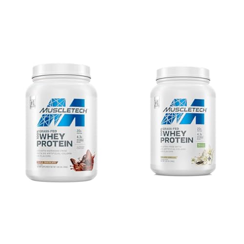 Triple Chocolate & Deluxe Vanilla Whey Protein Powder, 1.8 lbs Each Z338