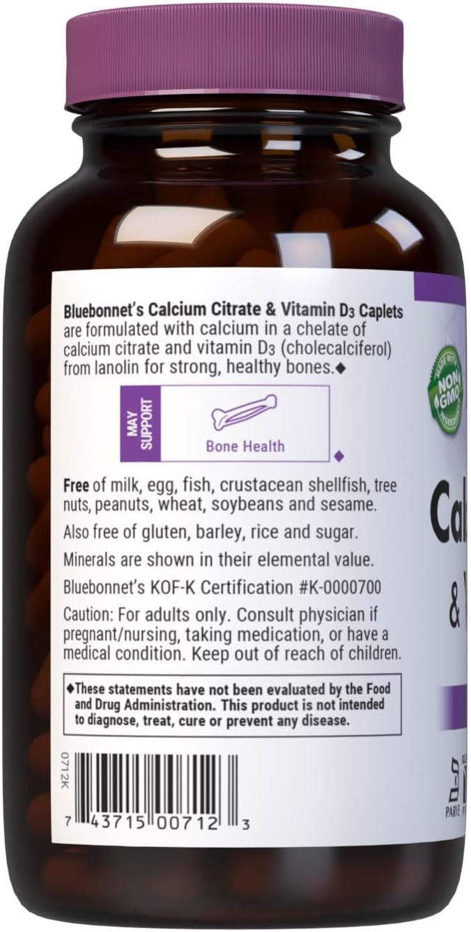 180 Count Calcium Citrate Caplets Y189