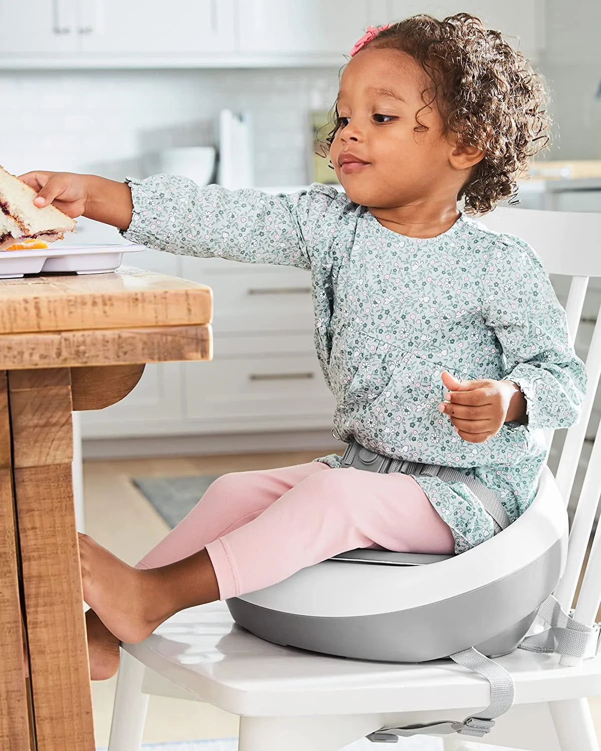 Grey White Booster Seat N27926