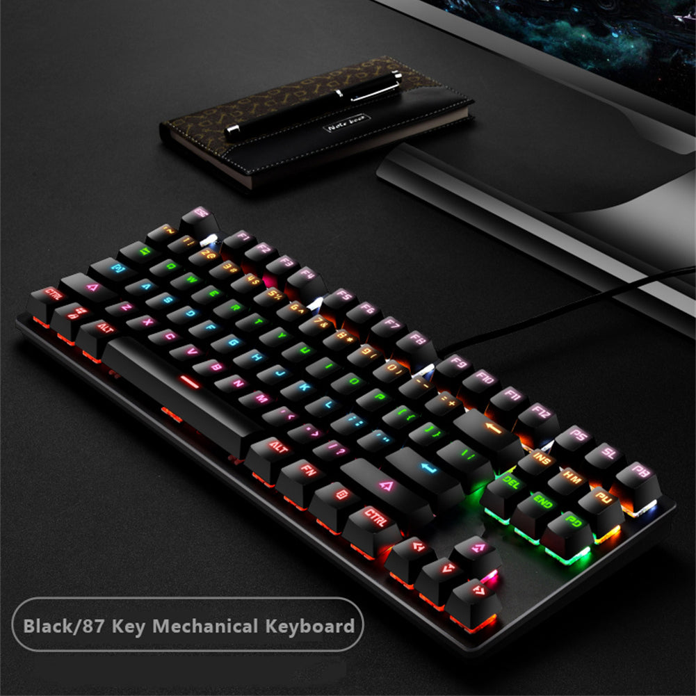 87-Key Gaming Mechanical Keyboard with Backlit LED J951