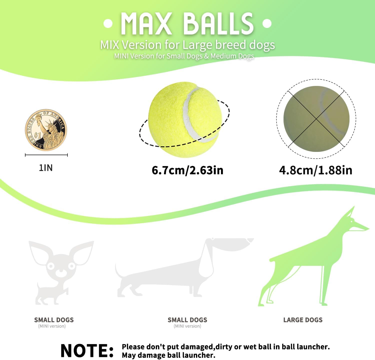 Automatic Ball Thrower for Dogs with 3 Tennis Balls P7508