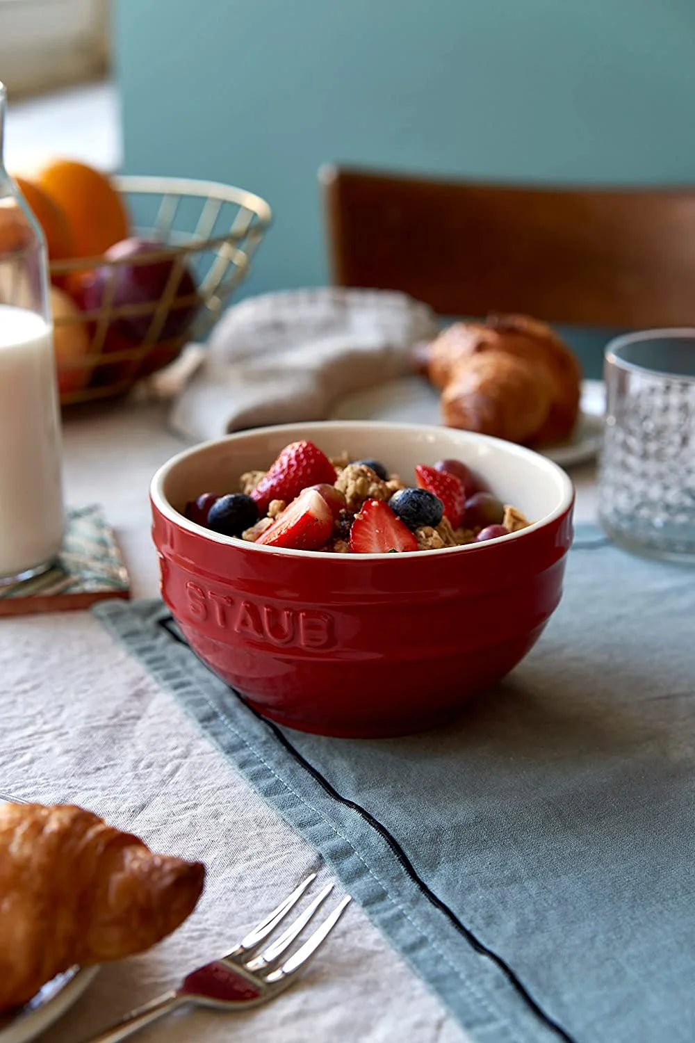 Ceramics Universal Bowl Set, 6.5-inch, Cherry, 32 Ounces T57380