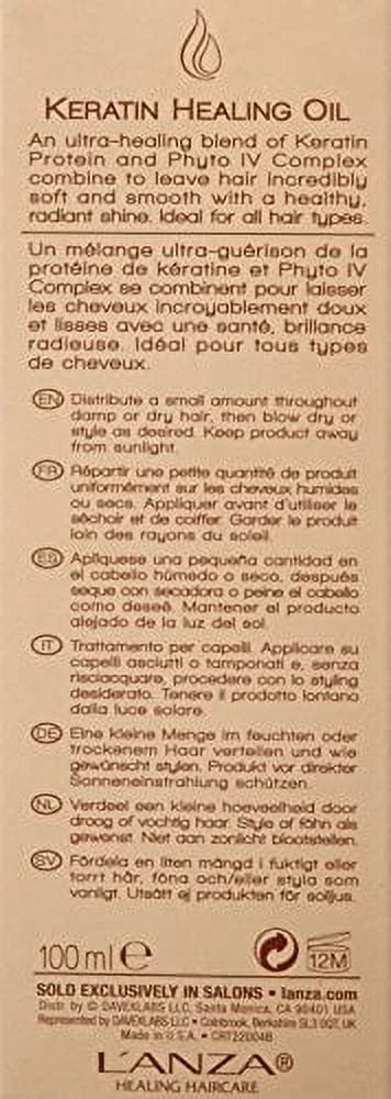 Keratin Healing Oil Treatment 3.4 Ounces G256804