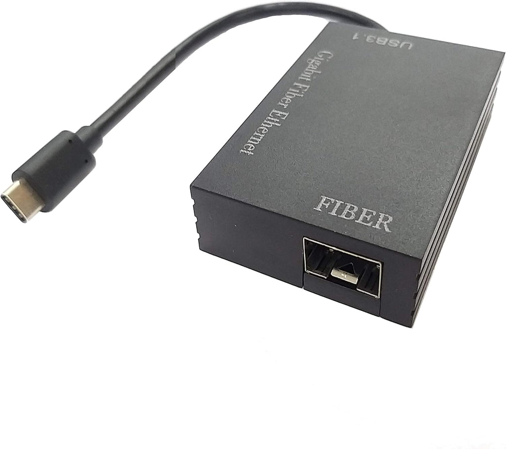 USB 3.0 to SFP Gigabit Fiber Ethernet Adapter 10/100/1000Mbps RJ-45 Network Card U363