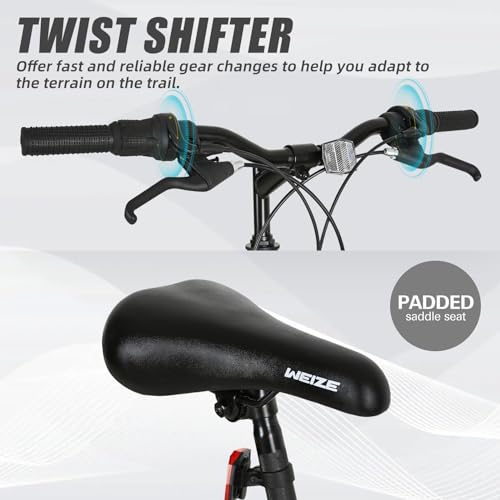 26 27.5 inch 18-Speed High-Carbon Steel Dual Full Suspension Mountain Bike B40962