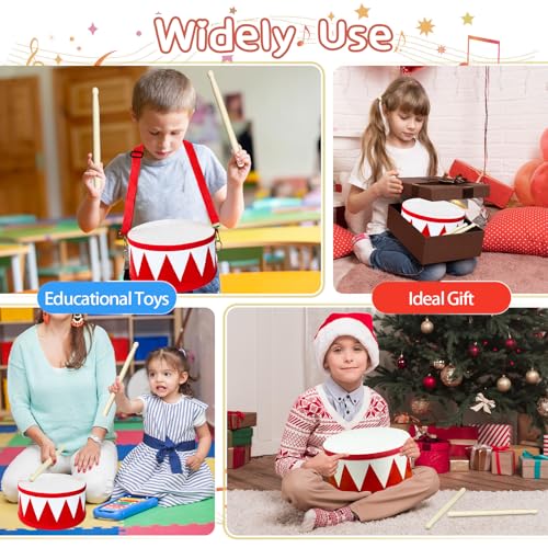 8 Inch Wooden Drum Set with 2 Drumsticks K2765