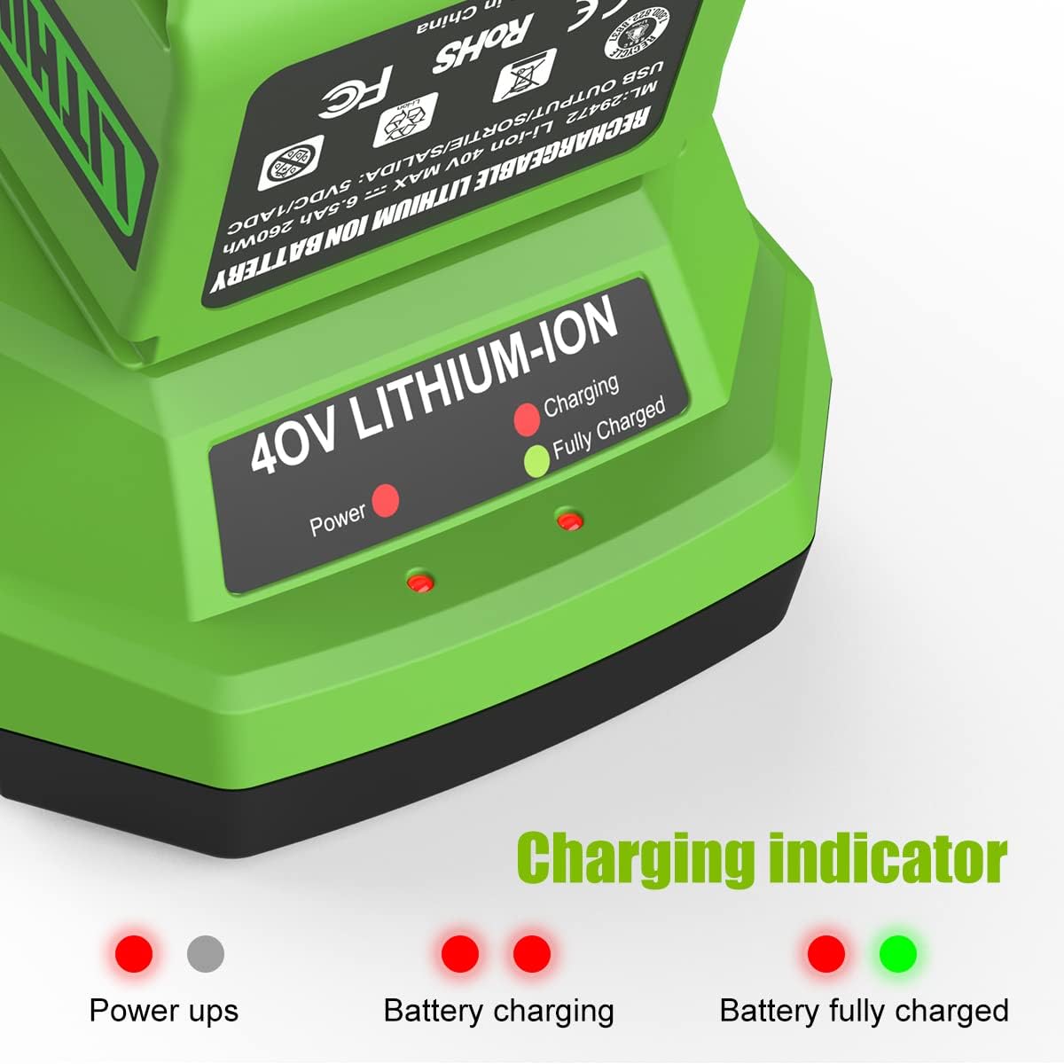 40V 6.5Ah Lithium-Ion Battery P912