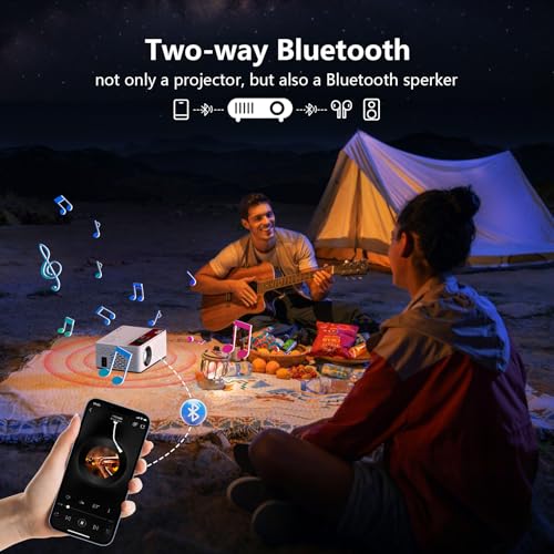 Mini Projector, 1080P Full HD Portable Projector C53788