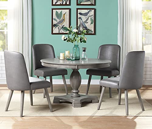 48" Dia x 30" H Round Wooden Dining Table S86243