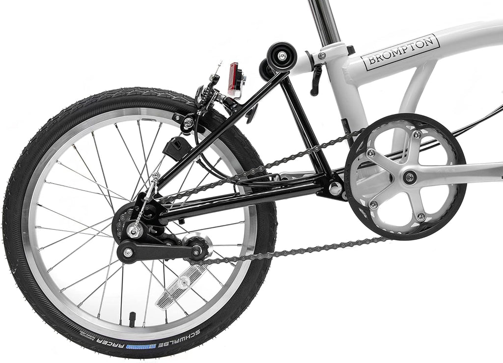 White 3 Speed Folding Bike N40673
