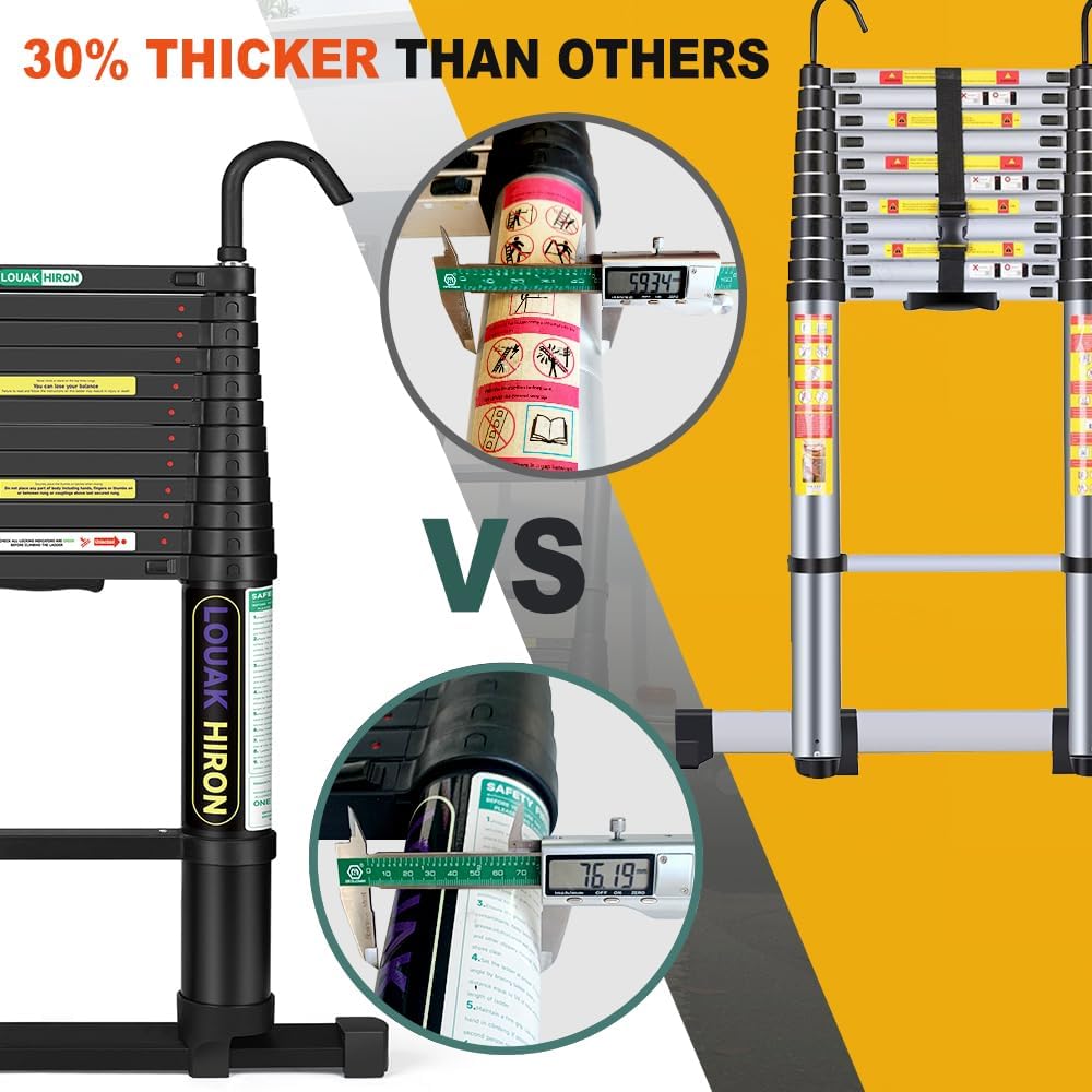 15 FT Aluminum Telescoping Ladder F462