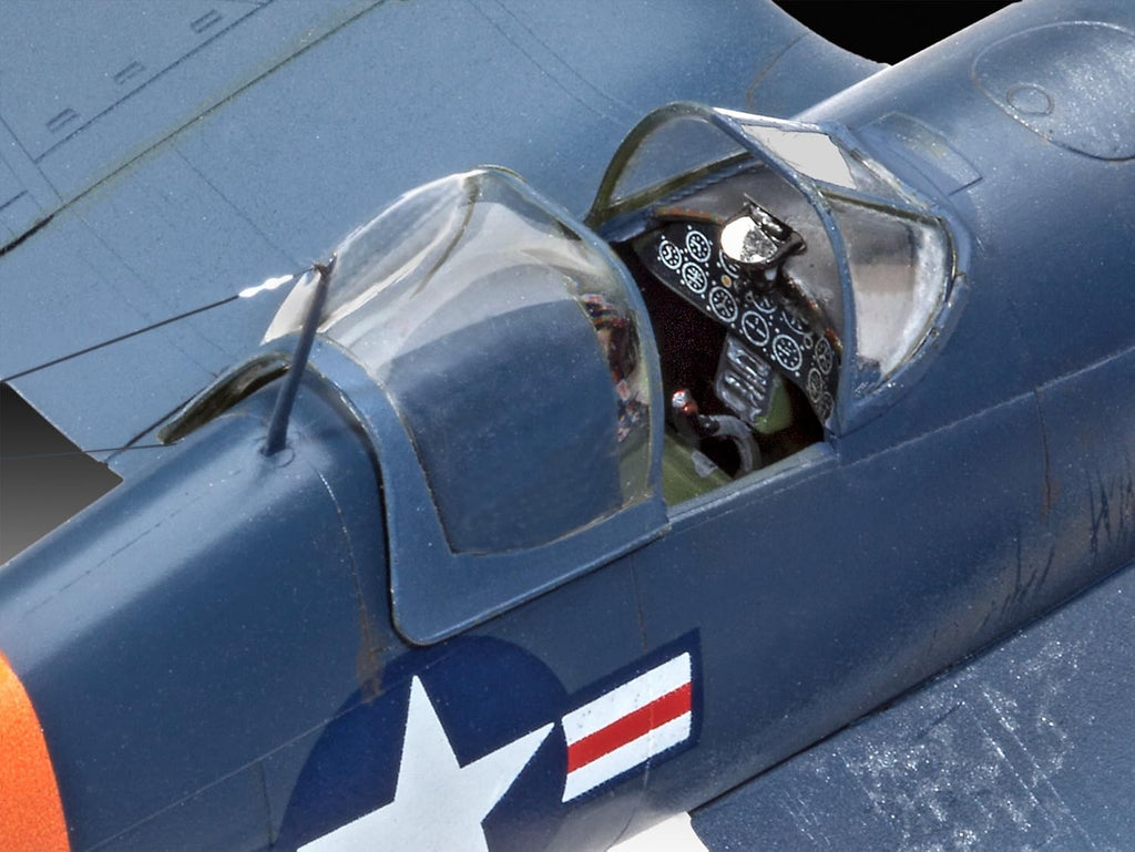 14.8 cm length 17.3 cm spanwidth F4U-4 Corsair Model Kit B257