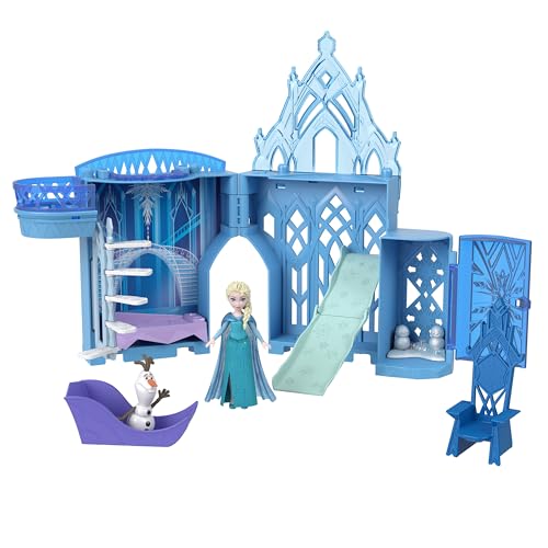 Storytime Stackers Elsa Ice Palace Stackable Castle Doll House with Small Doll & 8 Pieces S3661