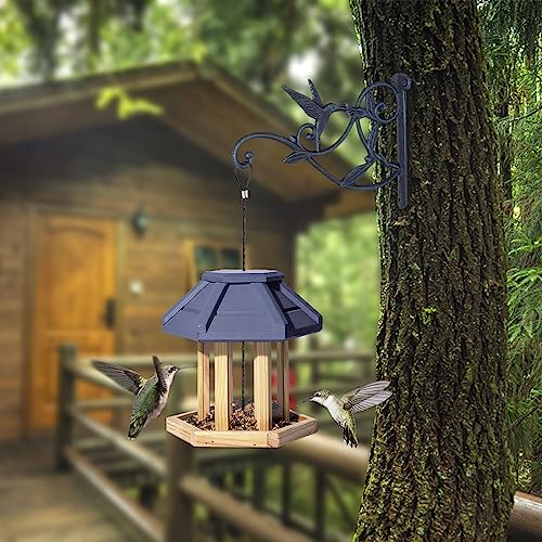Cast Iron Hanging Plant Bracket, Dark Brown K952