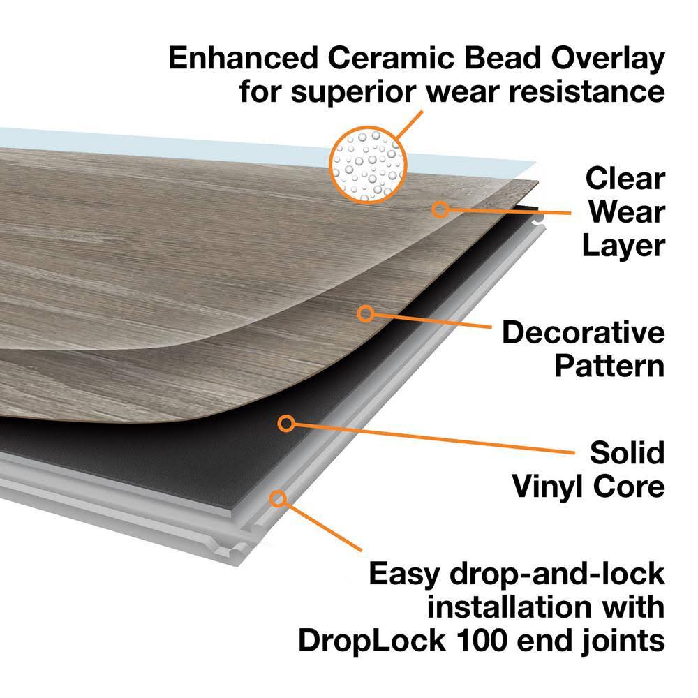 Warm Cherry Luxury Vinyl Plank Flooring (24.74 Sq. ft. / CASE) V29195