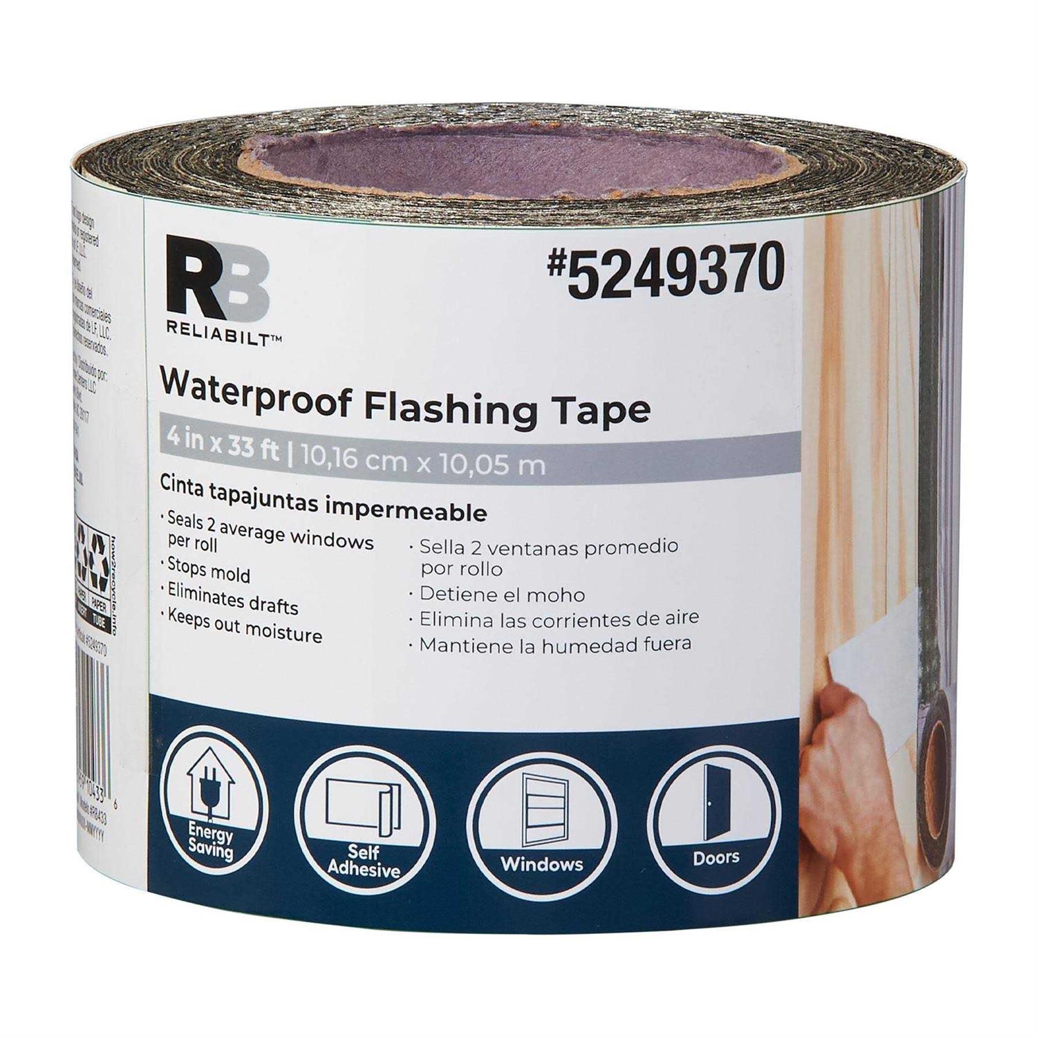 Self-Adhesive Rubberized Asphalt Flashing Tape 4-in x 33-ft Roll H715500