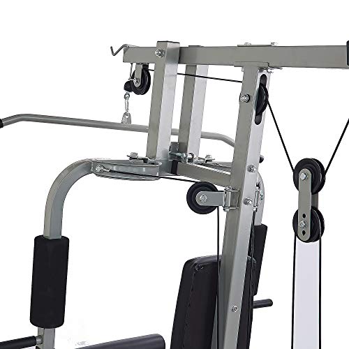 Home Gym System Workout Station with 380LB of Resistance, 125LB - 145LB Weight Stack E61992